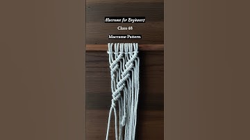 Macrame for Beginners Class 48 #macrame #macrametutorial #macramepattern #macramedesign #diymacrame