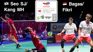 Seo Seung Jae / Kang Min Hyuk vs Muhammad Shohibul Fikri/ Bagas Maulana | Thomas Cup Finals 2024