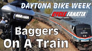 TAKING 6 HARLEY DAVIDSON BAGGERS ON A TRAIN TO DAYTONA BIKE WEEK #DAYTONABIKEWEEK #PERFORMANCEBAGGER
