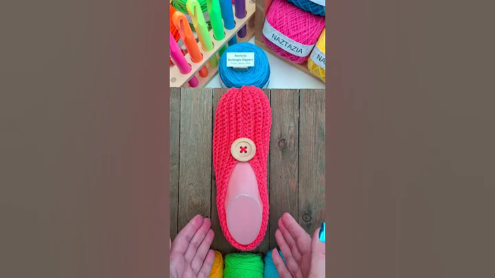 Crochet Slippers Rectangle #shorts