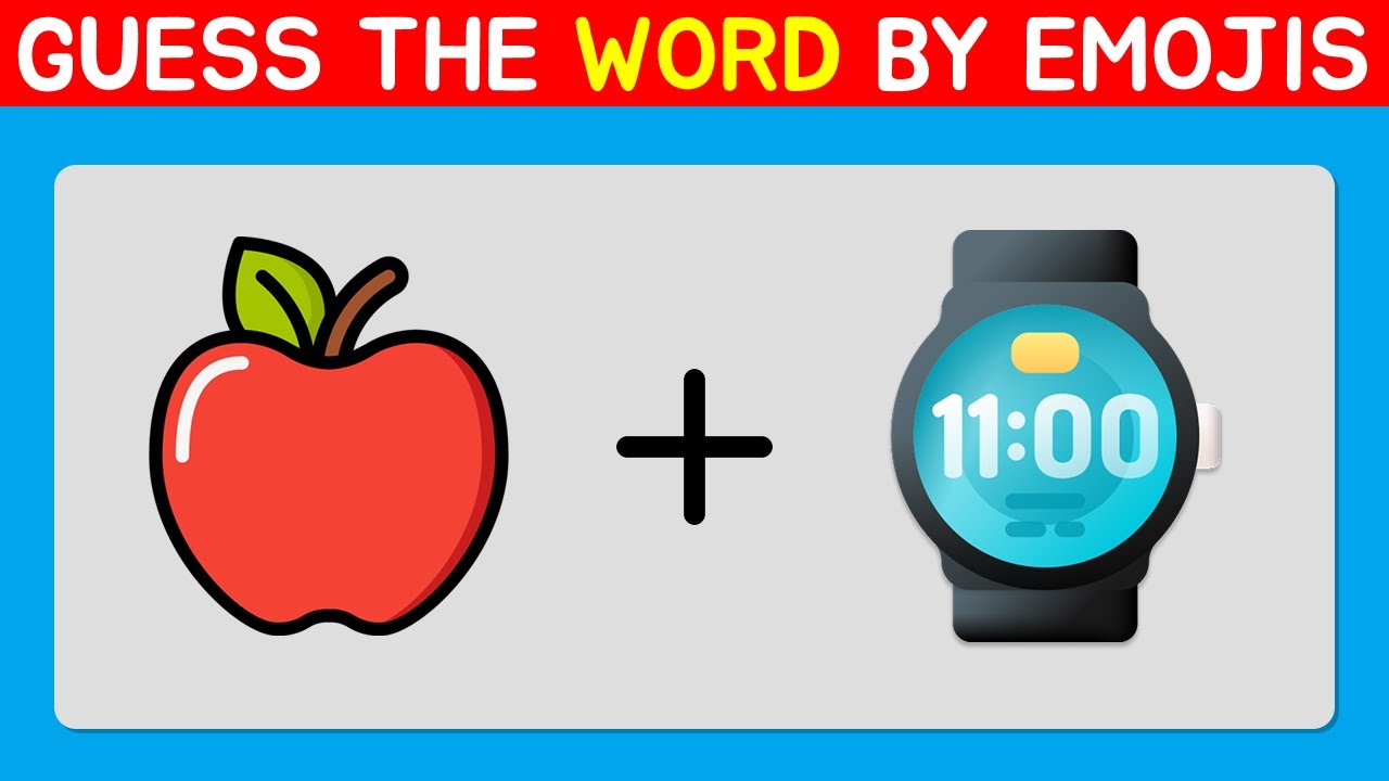 Guess the Word by Emoji 😍🧠 | Emoji Quiz Challenge | Can You Get Them All?