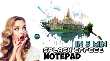 Splash Image Effect | Mask Effect Of Image using Html Css | Only NOTEPAD | Quick Html Css Tutorial