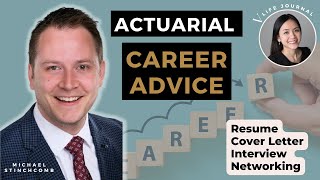 How to get your First Actuarial Job | Resume, Cover Letter, Interview and Networking Tips
