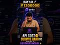 Day 141 of my 1200000 ₹ Challenge 🚀#devlife #ai #parthx #competishun