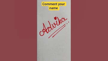 ✨ Cursive Name Art | Stylish Name Writing in Cursive | Calligraphy for Beginners #shorts #Advika