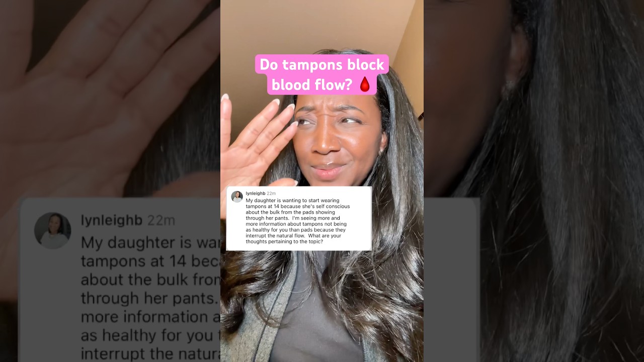 Do tampons block period blood from flowing out? #tampons