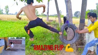 Water Bottle Kick Flip Brick Break With Hand Amazing Flip Village Boy In Stan