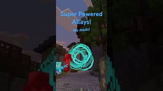 Super Powered Allay Allies!  #minecraftbedrock #commandblock #minecraft
