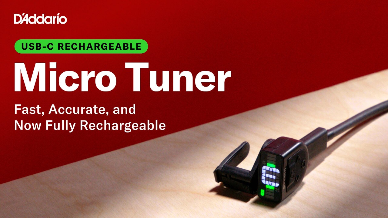 Rechargeable Micro Headstock Tuner: Tune Instantly, Play Fearlessly