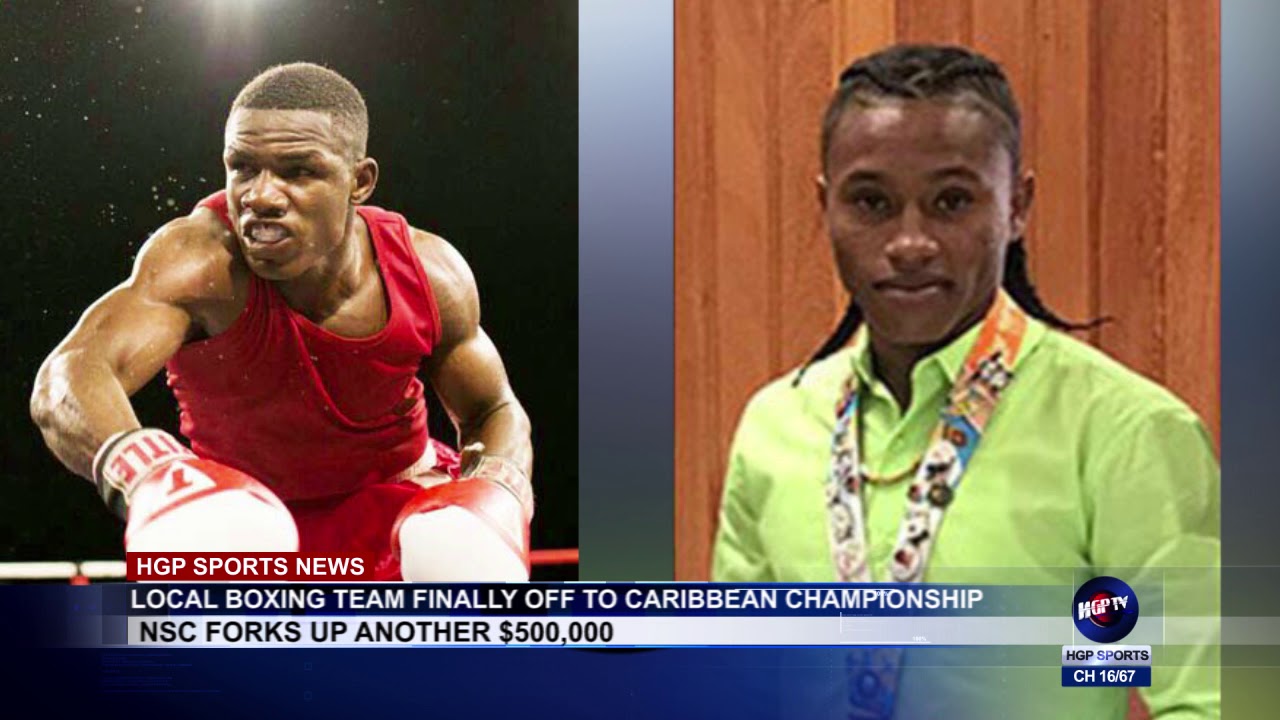 LOCAL BOXING TEAM FINALLY OFF TO CARIBBEAN CHAMPIONSHIP - YouTube