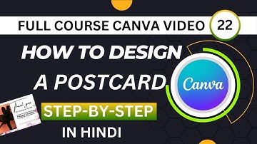 How to Make a Postcard in Canva | Postcard Design Tutorial Free | Step-By-Step Process .