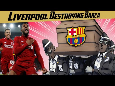 Liverpool vs Barcelona 4-0 in Champions League | meme comeback coffin dance
