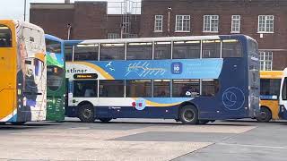 Stagecoach Buses arriving at Chichester Bus Station. February 4th 2023