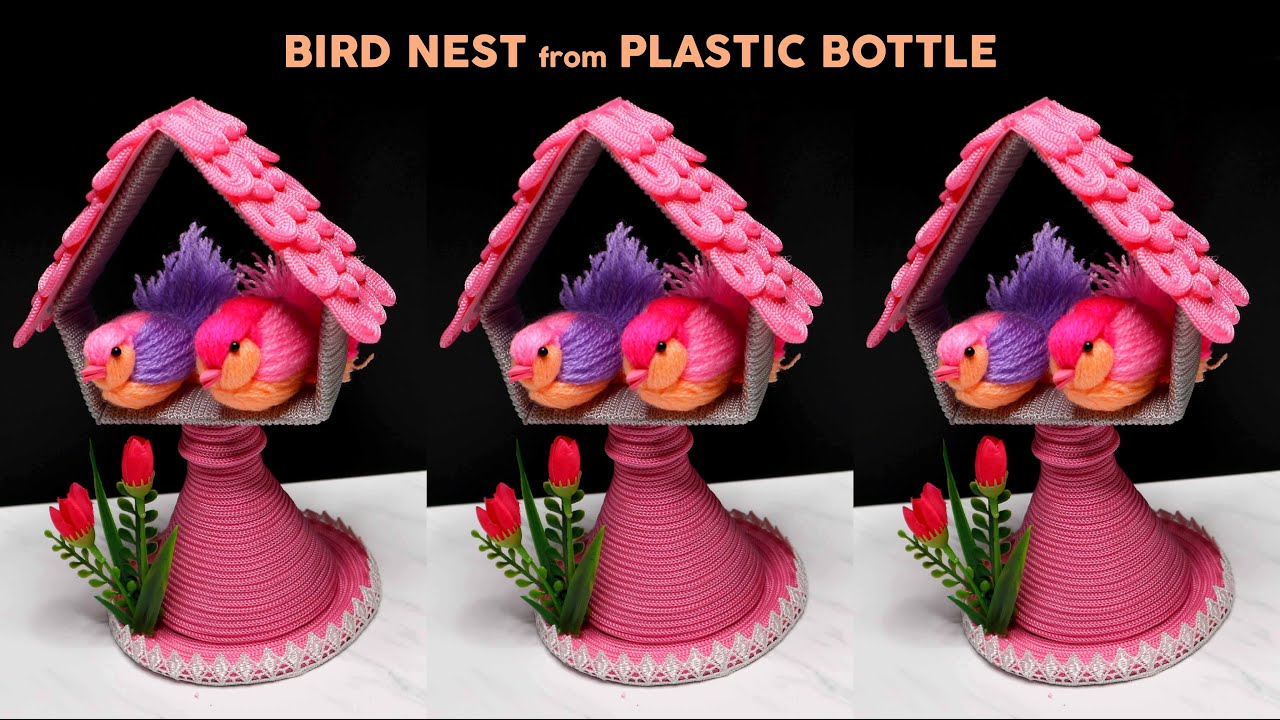 DIY Bird Nest Making Idea with Plastic Bottle Bird House Home