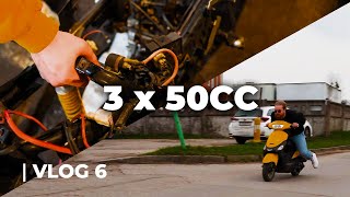 3x50cc Mopedų projektas | Vlog #6