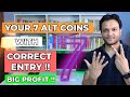 TOP 7 ALT COINS Chosen by you || CHANCE TO MAKE BIG PROFIT WITH CORRECT ENTRY !!
