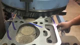 Volvo Head Resurface After Crack Repair.