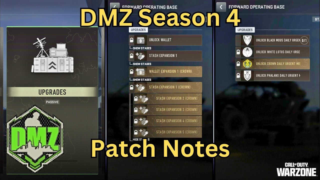 DMZ | Season 4 Patch Notes