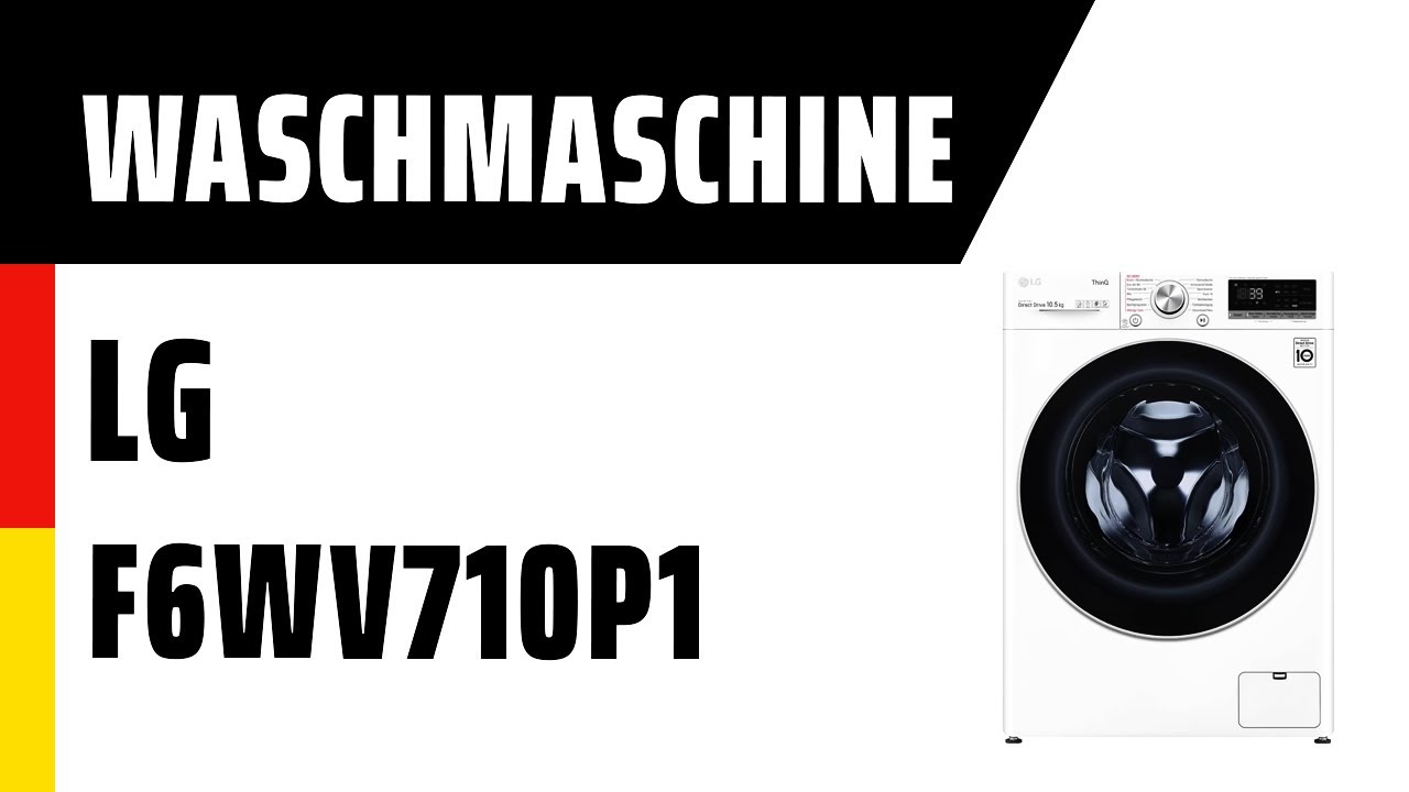 Deutsch | Waschmaschine LG F6WV710P1 - TEST | YouTube