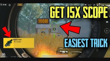 Get 15x Scope In PUBG Mobile Secret Trick | Convert 3x Scope To 15x