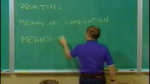 Lecture 8A | MIT 6.001 Structure and Interpretation, 1986