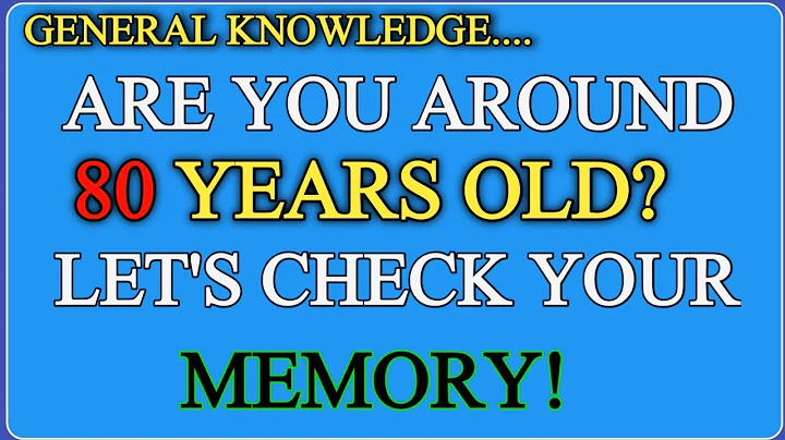 YOUR MEMORY IS AMAZINGLY IMPRESSIVE IF YOU CAN SCORE ABOVE 7! || MCQs Master 🧠