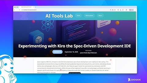 Experimenting with Kiro the Spec-Driven Development IDE