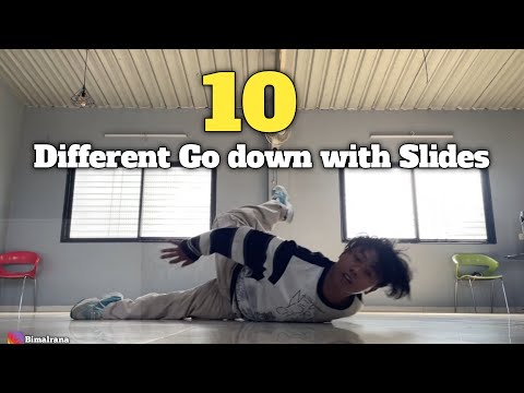 10 Different Go Down with Slides| Bboy Tutorial by Bimal rana