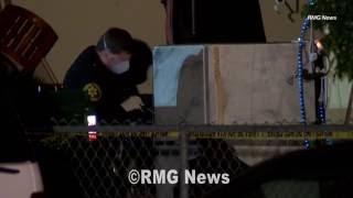 Woman's body found in a refrigerator of a detached garage in Santa Ana, California.