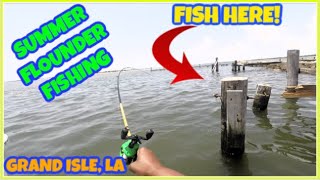 TONS of FLOUNDER in this SPOT! Grand Isle Summer Fishing!