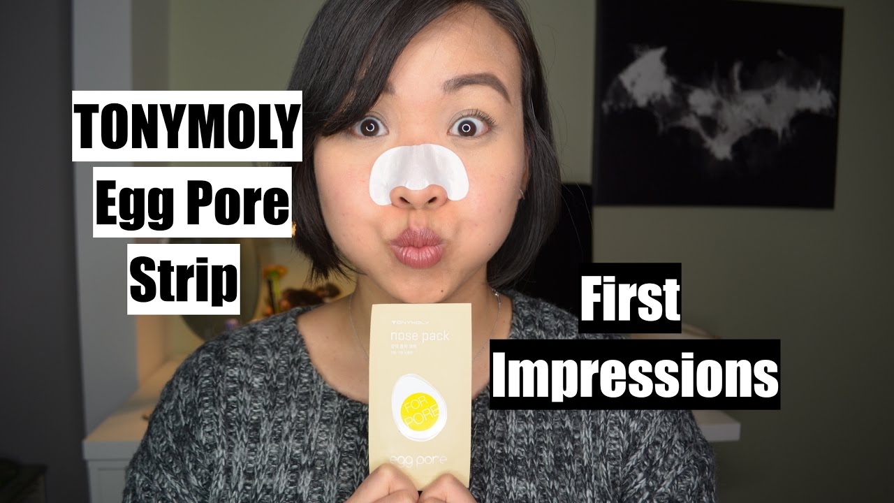 TONYMOLY EGG PORE STRIPS First Impressions YouTube