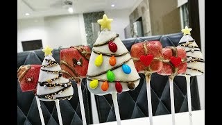 圣诞树礼物蛋糕球 圣诞食谱How to Make Christmas Tree Present Cake pops Christmas recipe