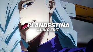 Clandestina - Jvstin Remix (Audio Edit) | Bass-Boosted + Reverbed