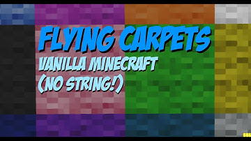 Flying Carpets Without Blocks Under Them (NO STRING!)