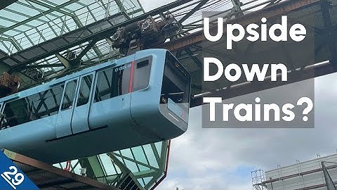 The Wuppertal Schwebebahn: the train that hangs below the track!