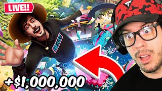 I'm going to WIN the $1,000,000 MrBeast Tournament RIGHT NOW!! (Fortnite)