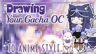 Draw Your Gacha Club Character into Anime || Fans Art Gift for @Innihkey