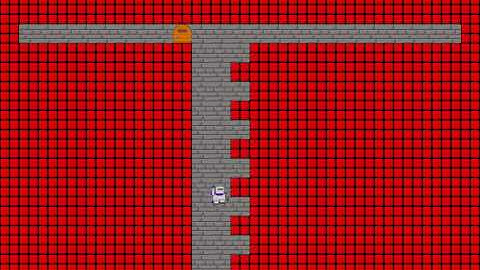 LSS-LRTA* with a 1,000 node lookahead (single-step) solving a "ladder instance"