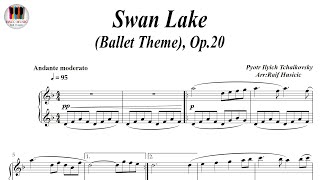 Swan Lake, Ballet Theme, Op 20   Pyotr Ilyich Tchaikovsky, Piano Sheet Music, Piano Tutorial screenshot 2