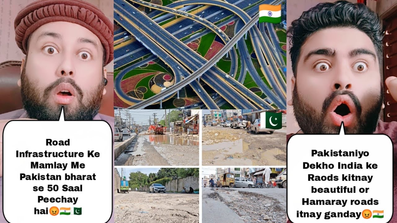 Indian Road Infrastructure Vs Pakistani Raod Infrastructure | Pakistani Reaction