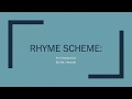 Understanding Rhyme Schemes