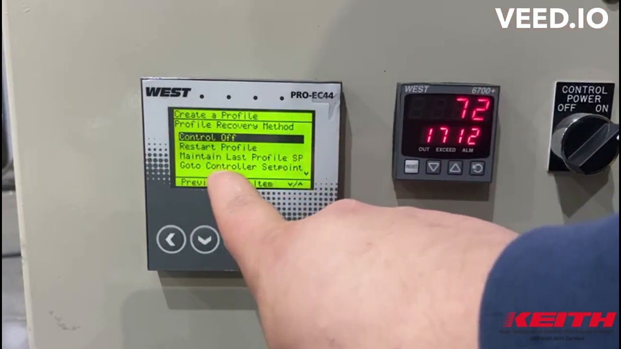 Keith EHSK Pro EC44 Write and Run Profile