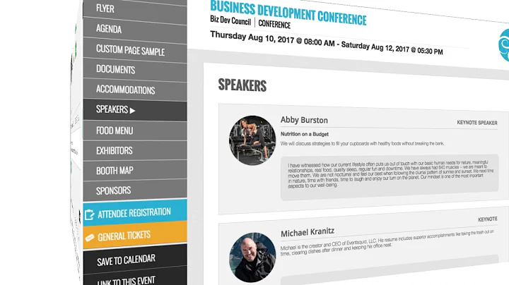 Eventsquid Quick Hit: Speaker Management