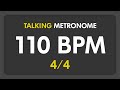 110 BPM Talking Metronome 4 4 110 BPM Talking Metronome 4 4