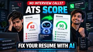 Details 🔥 Not Getting Interview Calls | How I Improved My ATS Score From 62 to 90 Using AI News