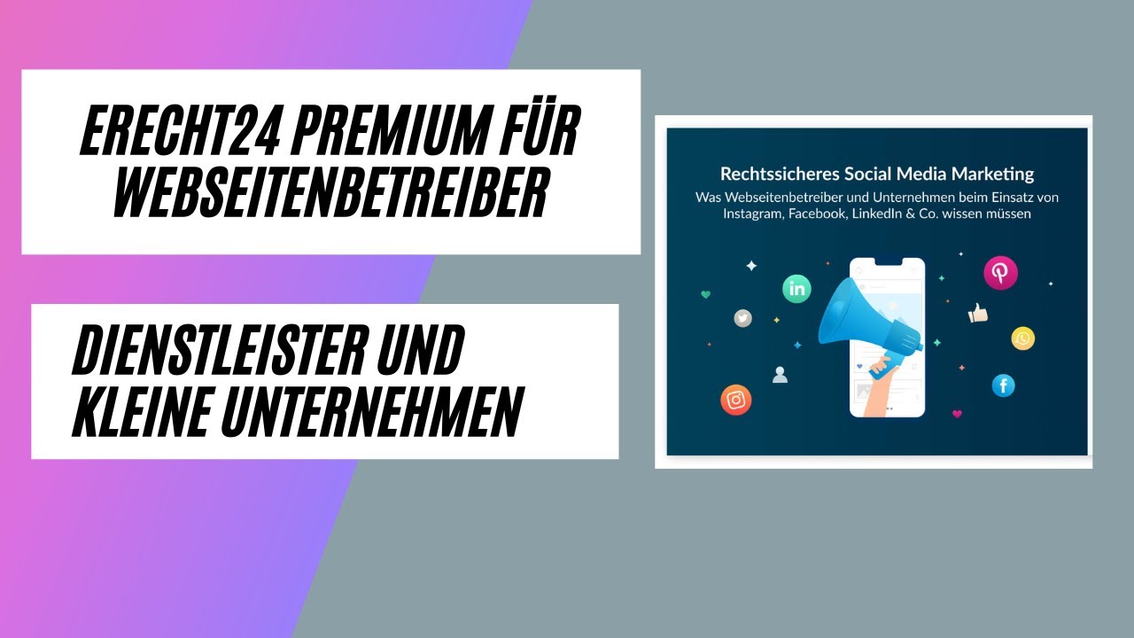 eRecht24 Datenschutz-Generator - Website rechtssicher machen - Impressum Generator ⚠️⚠️⚠️