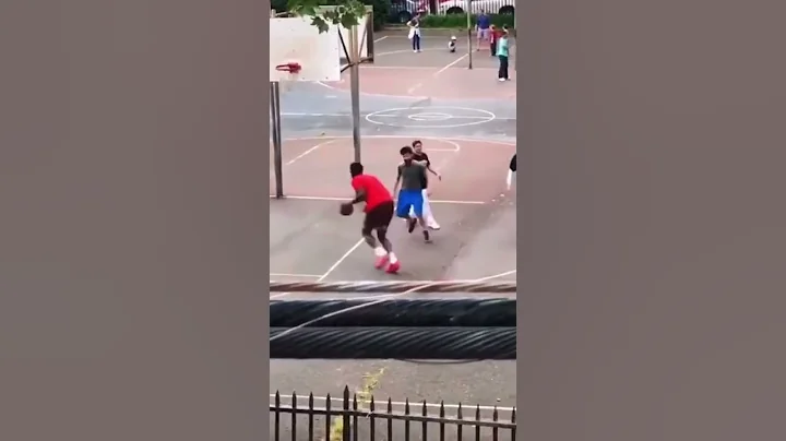 Joel Embiid bullying some guy at the Park! #nba #basketball #k #nfl #sports #embiid #viral