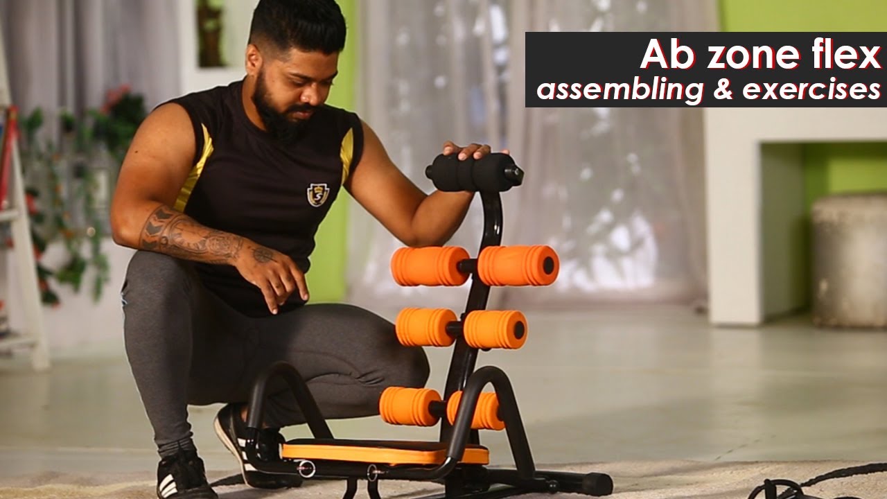 Manual Ab Exerciser Machine Telebrands Ab Zone Flex for Gym at