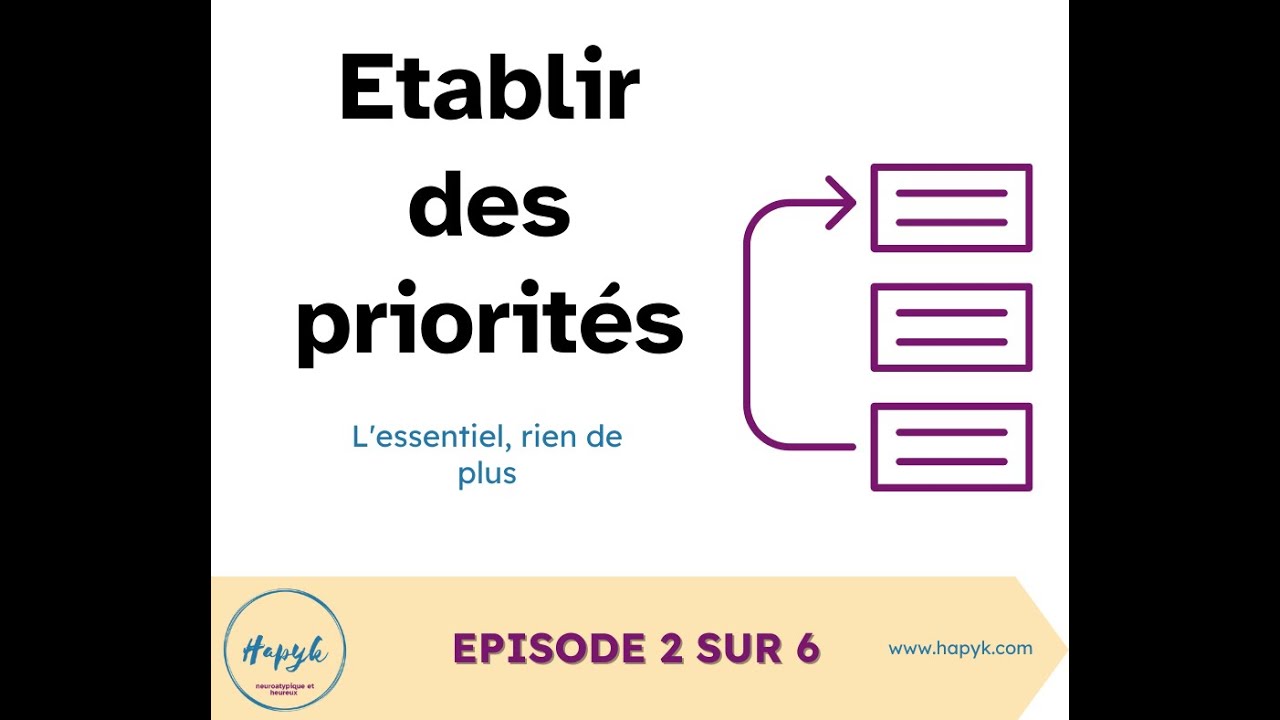 Survivre à la rentrée - Etablir des priorités