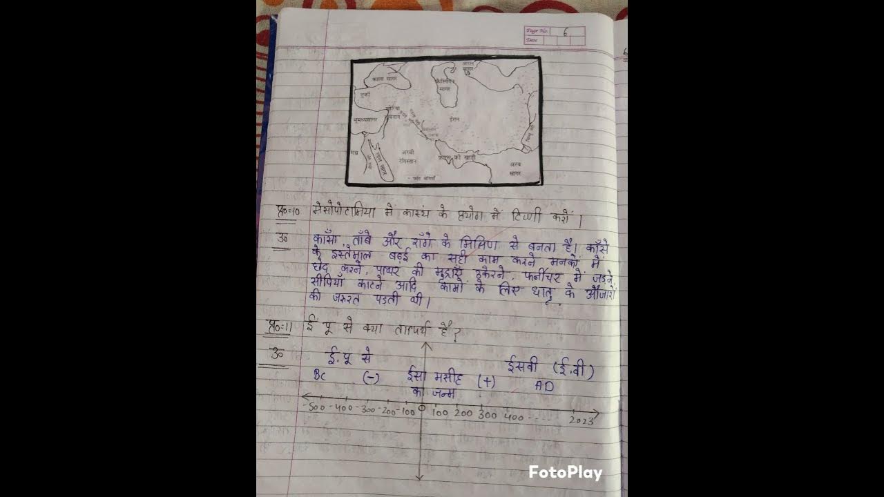 History class 11 important questions ch 2 lekhan kala aur shehri